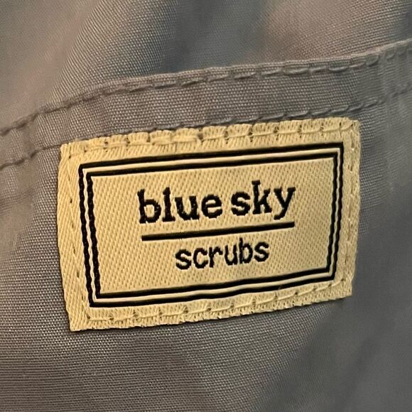 Blue Sky Scrub Pants David Size Large Drawstring Waist Ceil Blue Premium - Picture 5 of 5